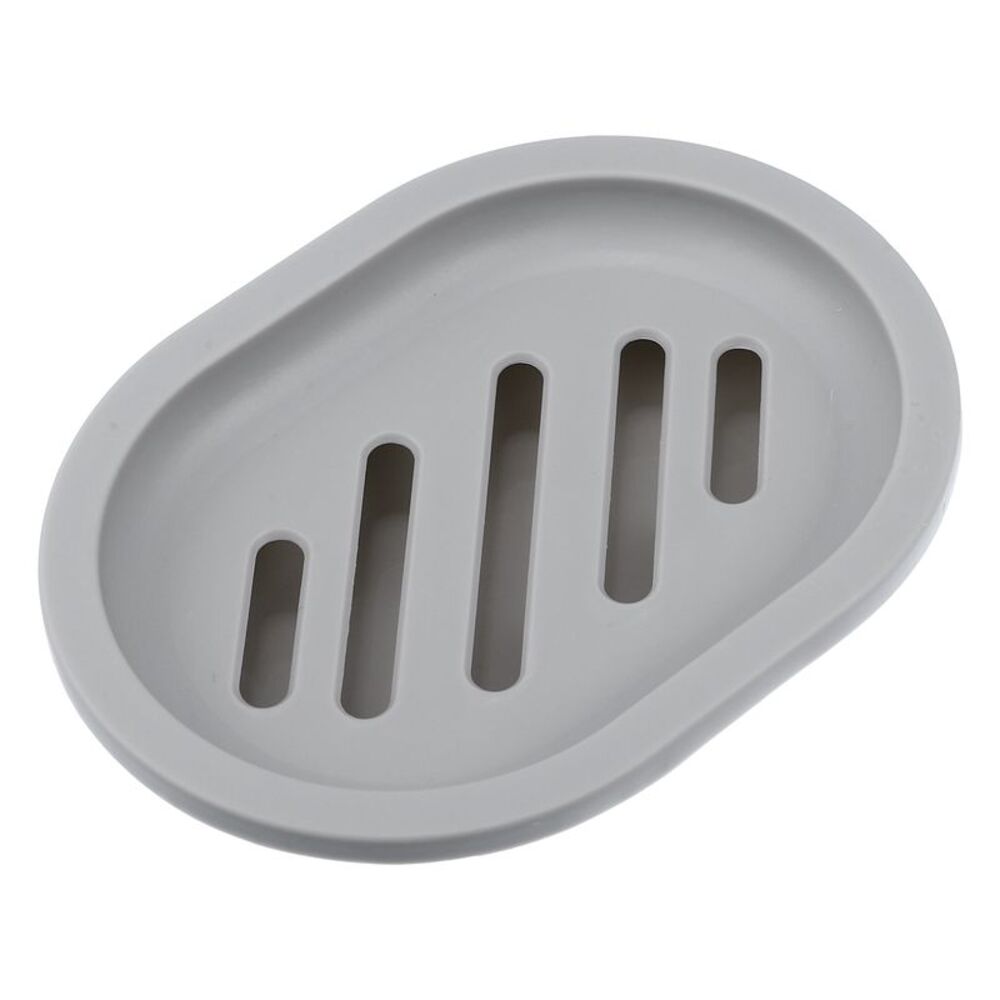 Soap Dish, Keep Soap Dry, Soap Cleaning Storage, for Home Light Gray